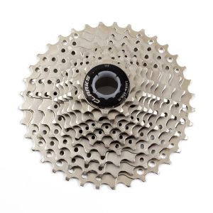 10 Speed cassette, Teeth:11T-36T, Colour: Nickle, Comp:with Shimano,Sram packed in Clarks display bo