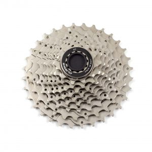 9 Speed cassette, Teeth:11T-32T, Colour: Nickle, Comp:with Shimano,Sram packed in Clarks display box