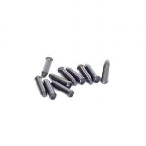 10 Black wire end covers packed into poly bag