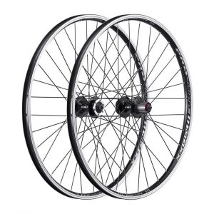 MTB Set,F&R,26 for Rim & Disc Brake,Blkanodised finish,Lose ball,Alloy QR skewer,BlkStainless spoke