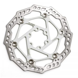160mm White Floating Rotor 420 Stainless Steel Carrier  & Braking Band